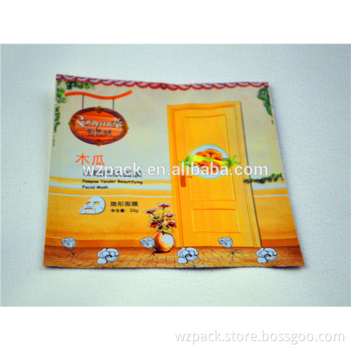Cosmetic Packaging Bag for Facial Mask Packaging with Three Sides Sealed